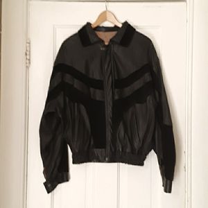 ITALIAN LEATHER  AND SUEDE JACKET